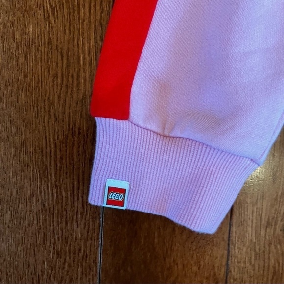 Lego joggers w 4 functional pockets pink w red stripes - Picture 6 of 10